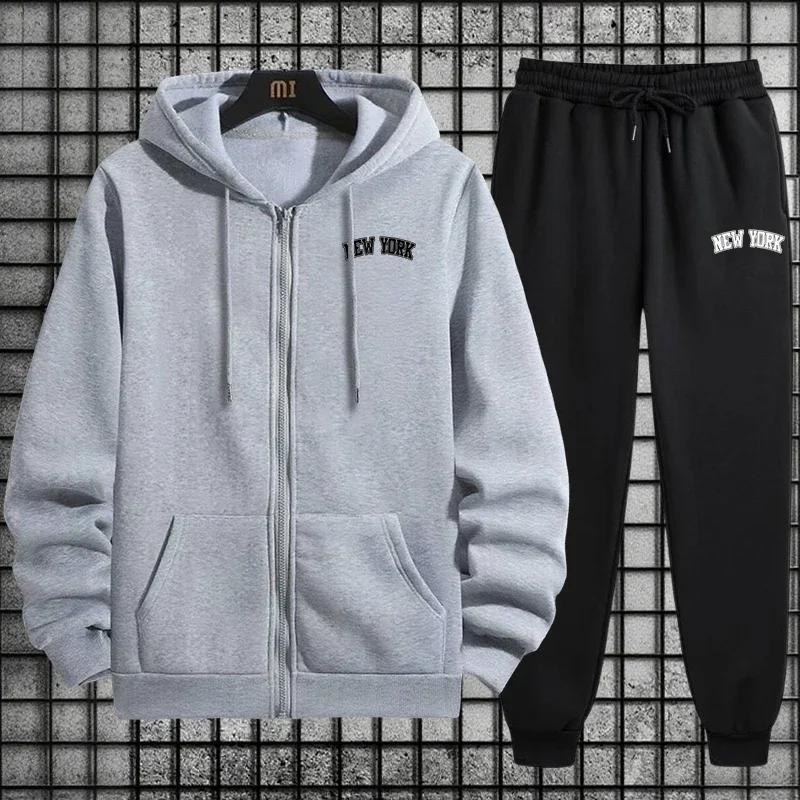 Heren trainingspak kwaliteit 2 - Mens Fashion Zip Up Hoodies recensie en prijs